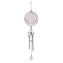Dicksons On Angels Wings Our Loved One Flies Silver Tone and Floral 14.5 Inch Aluminum Suncatcher Wind Chime Noisemaker
