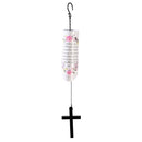Dicksons On Angels Wings Our Loved One Flies White and Pink 23 Inch Aluminum Decorative Wind Chime Noisemaker
