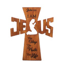 Dicksons Jesus I Am The Way The Truth and The Life 8 x 7 inch Resin Wall Cross