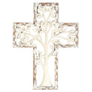 Dicksons Rustic White Tree 10.5 x 7.75 Resin Hanging Wall Cross