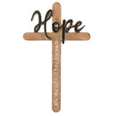Dicksons Hope Is The Only Thing Stronger Than Fear Brown 5.75 x 9.5 Resin Decorative Wall Cross