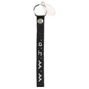 Dicksons W.W.J.D Black and White 10 Inches In Length Woven Polyester Wristlet Key Ring Keychain