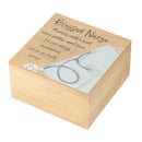 Dicksons Blessed Nurse Natural Brown 9 x 5 x 9 Inch Wood Decorative Keepsake Photo Box