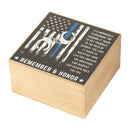 Dicksons Remember Police Blue and Black 9 Inch Wood Decorative Keepsake Photo Box