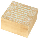 Dicksons Put Your Prayers In Here Natural Woodgrain 9.38 x 9.38 Wood Rustic Keepsake Box With Photo Holder