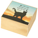 Dicksons If Love Could Have Saved You Cat Bereavement Natural Woodgrain 9.38 x 9.38 Wood Rustic Keepsake Box With Photo Holder