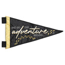 Dicksons The Adventure Begins - Jeremiah 29:11-24 x 13 Inch Black and Yellow Polyester Wall Flag Pennant
