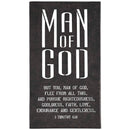 Dicksons Man Of God Pursue Righteousness Faith Love Endurance Black And White 8 x 14 Metal Wall Hanging Decoration Home Décor