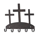Dicksons Calvary Crosses Rebellion Repentance Redemption 6 x 7 Inch Dark Bronze Sheet Iron Multipurpose Utility Key Hook