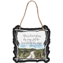 Dicksons Lord Directs His Steps Proverbs 16:9 Black Iron Decorative Hanging Wall Art 12 x 12 Inch