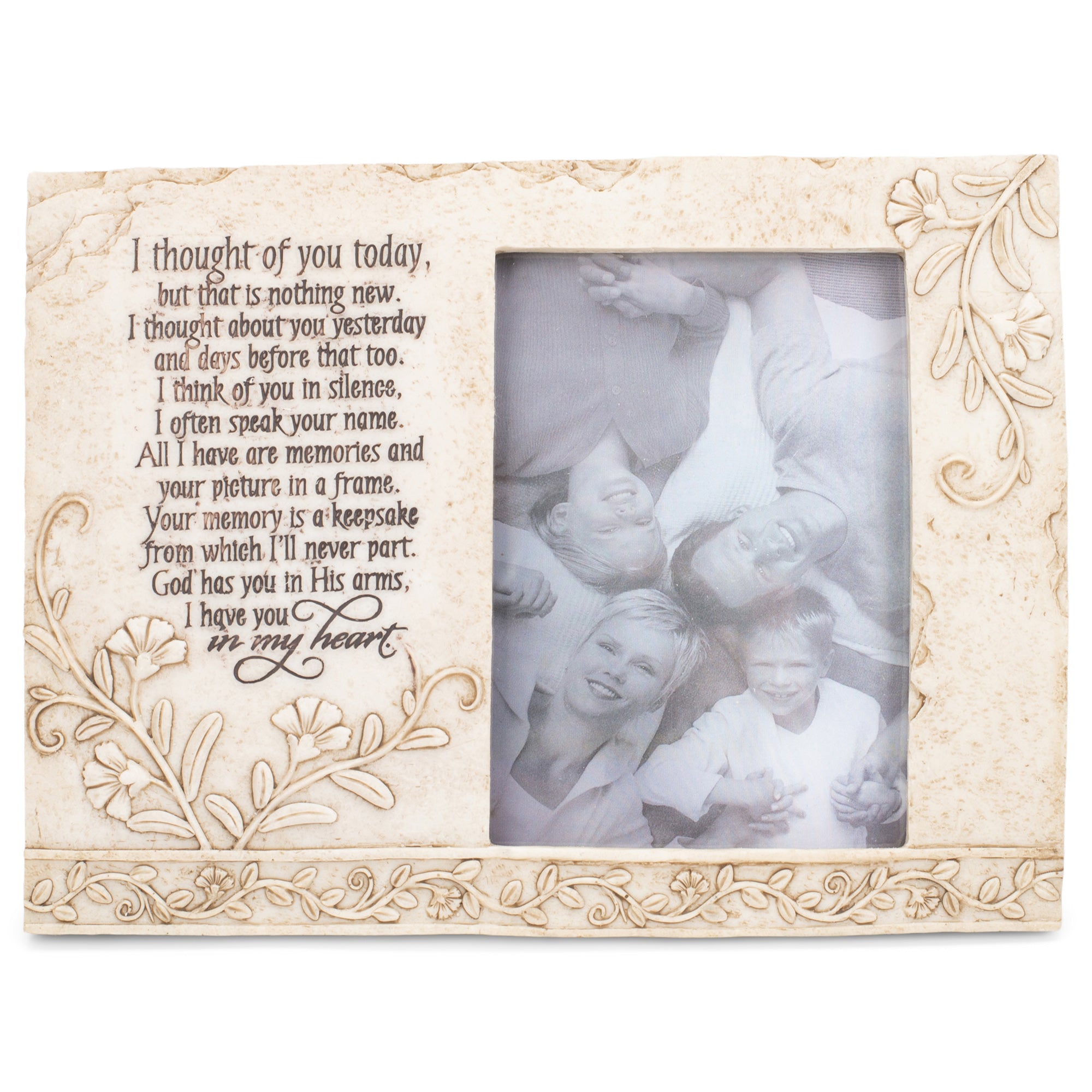 Jozie B Thought of You Today In Memory 9 x 6.75 Polyresin Photo Frame