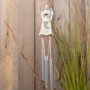 Jozie B In His Arms Angel Cream and Silver Tone 16 x 2.5 Windchime