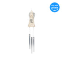 Jozie B In His Arms Angel Cream and Silver Tone 16 x 2.5 Windchime