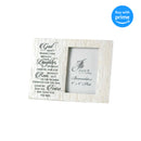 Jozie B Comfort for Tears Rippled White 9 x 6.75 Tabletop Photo Frame