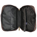 Caramel Brown Cross Large Faux Leather Bible Cover with Handle