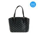 Matte Black Cross Large Faux Leather Bible Cover with Shoulder Straps