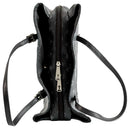 Matte Black Cross X-Large Faux Leather Bible Cover with Shoulder Straps