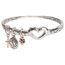 Dicksons New Creation Silver Plated One Size Metal Mobius Twist Bangle Bracelet