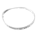 Dicksons for I Know The Plans I Have for You Mobius Silver-Plated Women's Bangle Bracelet