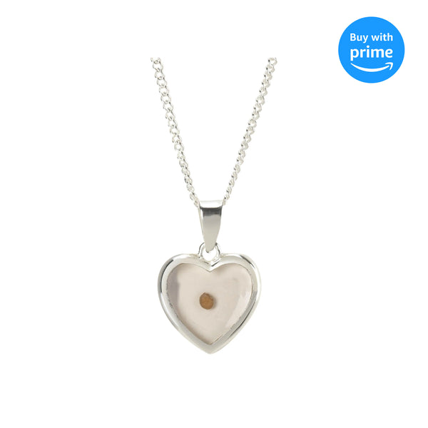 Dicksons Mustard Seed Heart Women's 18 Inch Silver-Plated Necklace