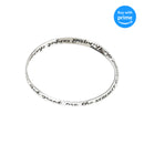 Dicksons Courage Wisdom Serenity Prayer Women's One Size Silver-Plated Wide Mobius Twist Bracelet