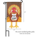 Magnolia Garden Turkey Golden Gobble 13 x 18 Small Double Applique Outdoor Harvest House Flag