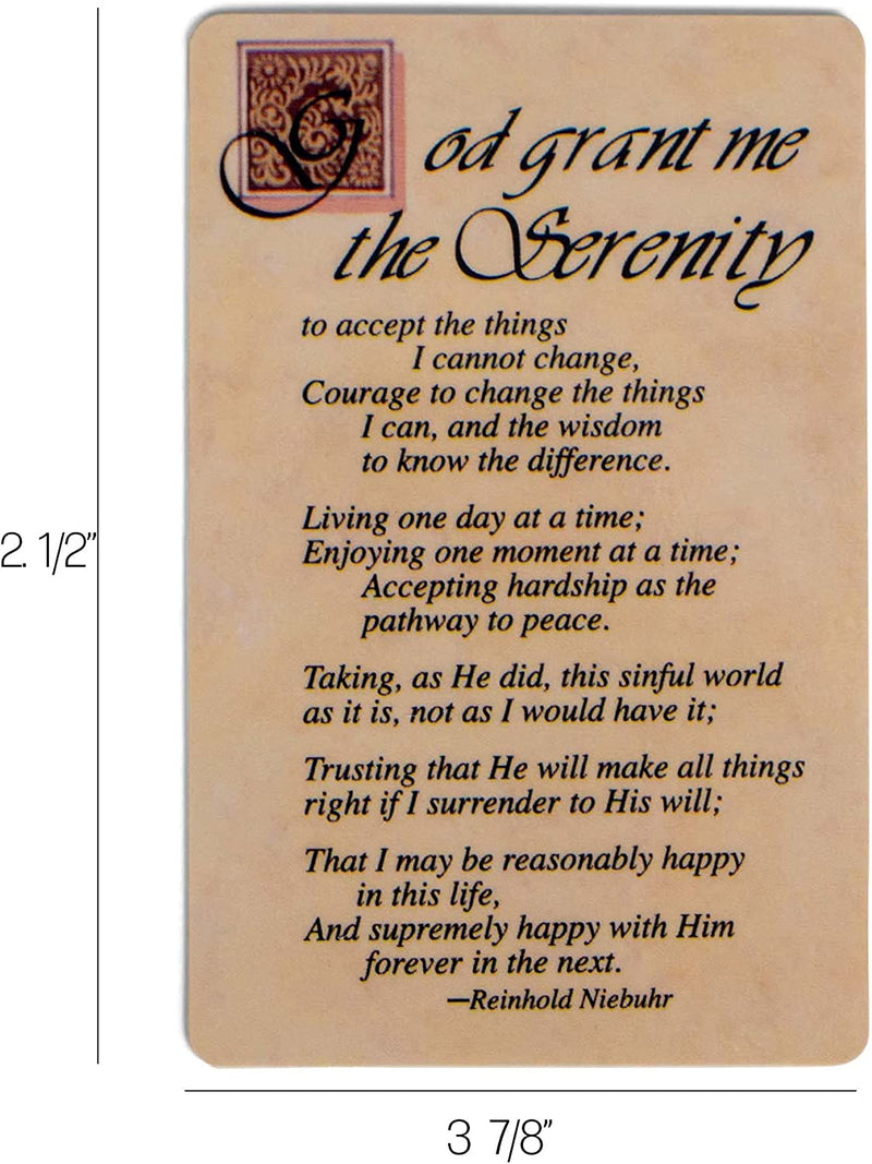 Pocket Card Bookmark Pack of 12 - Complete Serenity Prayer