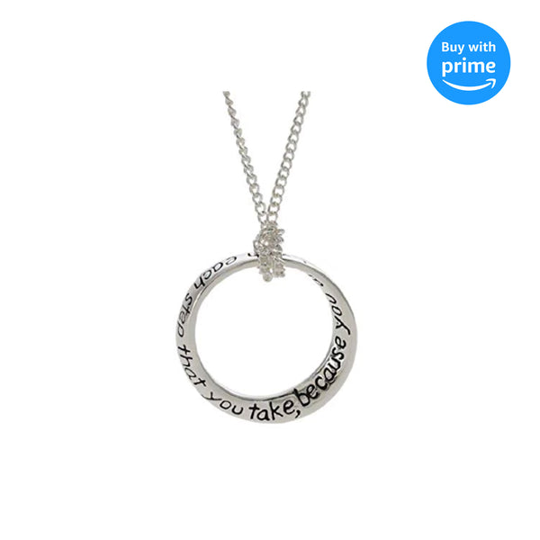 Dicksons Circle of Faith Silver Plated 18 inch Chain and Pendant Necklace