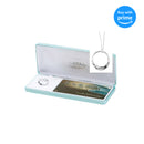 Cherishables Footprints in The Sand Engraved Mobius Circle Silver Plated 18 inch Pendant Necklace