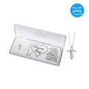 Cross Musician's Prayer Treble Clef Silver-Plated 20-Inch Pendant Necklace