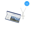 Dicksons Mustard Seed Petal Cross Women's 20 Inch Silver-Plated Necklace