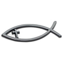 Jesus Fish Ichthus Cross Large Weatherproof Auto Emblem - Gold