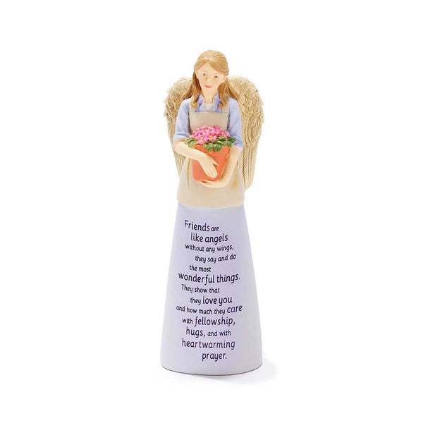 Dicksons Friends Like Angels Without Wings Periwinkle Blue 6 Inch Resin Tabletop Angel Figurine