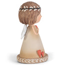 Shaded Coffee Brown Angel with Heart 3 inch Resin Decorative Tabletop Figurine