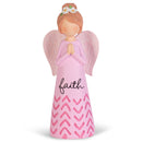 Bubblegum Pink Praying Faith Angel 3.5 inch Resin Decorative Tabletop Figurine