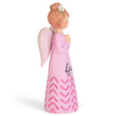 Bubblegum Pink Praying Faith Angel 3.5 inch Resin Decorative Tabletop Figurine