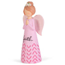 Bubblegum Pink Praying Faith Angel 3.5 inch Resin Decorative Tabletop Figurine