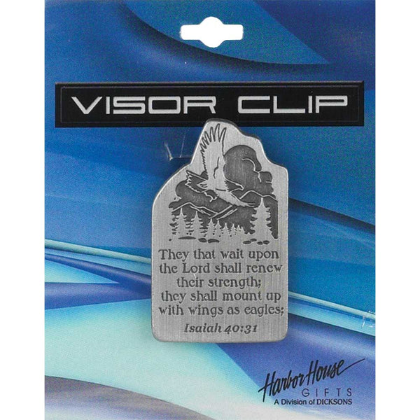 Auto Car Visor Clip - Eagle Isaiah 40:31 They That Wait Upon the Lord