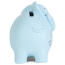 Soft Blue Friendly Elephant 4 inch Resin Piggy Money Bank
