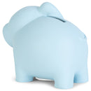 Soft Blue Friendly Elephant 4 inch Resin Piggy Money Bank
