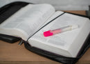 Dicksons Black Genuine Leather Zippered Bible Cover Large Print