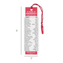 Dicksons In Case of Emergency 2 x 6 Tassel Bookmark Pack of 12
