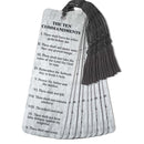 Dicksons The Ten Commandments Grey Tassel Bookmarks Pack of 12