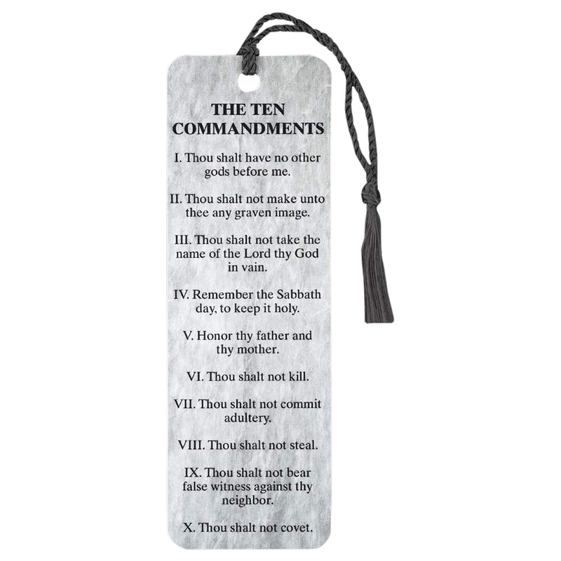 Dicksons The Ten Commandments Grey Tassel Bookmarks Pack of 12