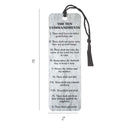 Dicksons The Ten Commandments Grey Tassel Bookmarks Pack of 12
