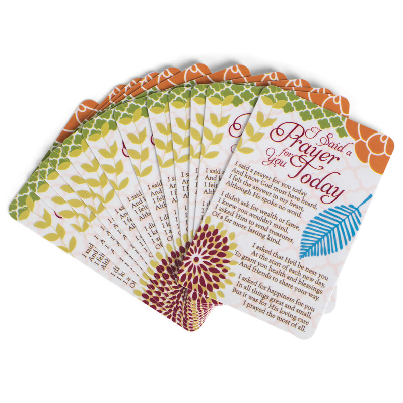 Pocket Card Bookmark Pack of 12 - I Said a Prayer For You Today