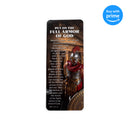 Full Armor of God Bronzed 7 x 2.5 Acrylic and Paper Keepsake Bookmark
