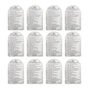 The 10 Commandments Textured White 2.5 x 4 Cardstock Bookmark Pack of 12