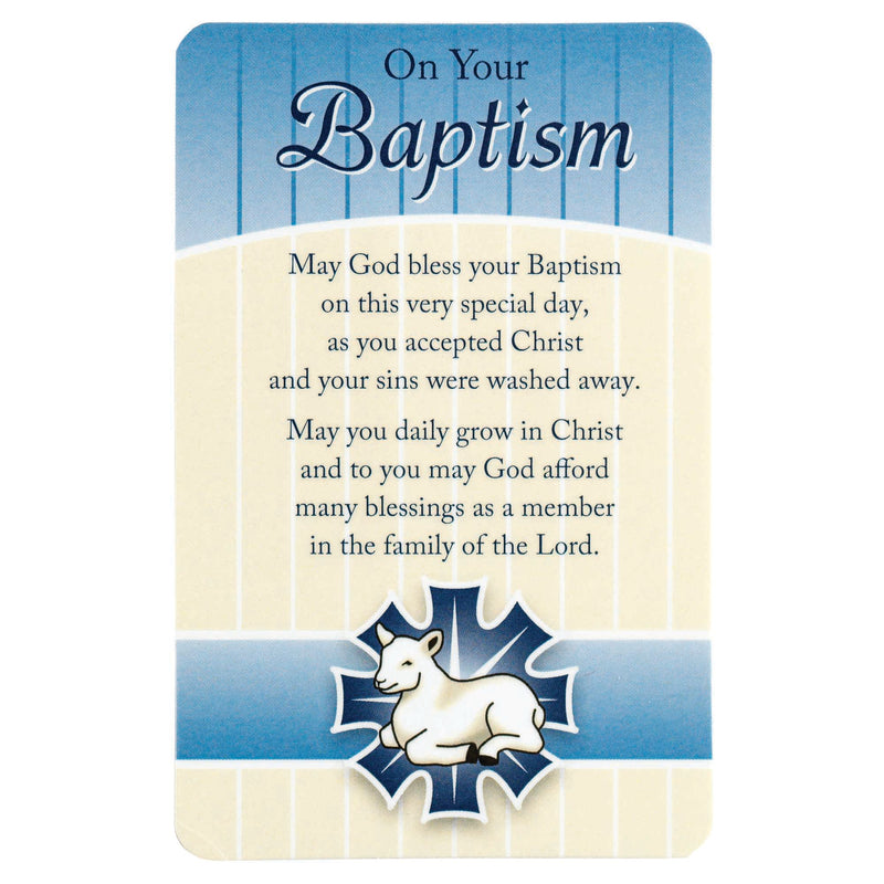 On Your Baptism Blue 4 x 2.5 Cardstock Inspirational Bookmarks Pack of 12