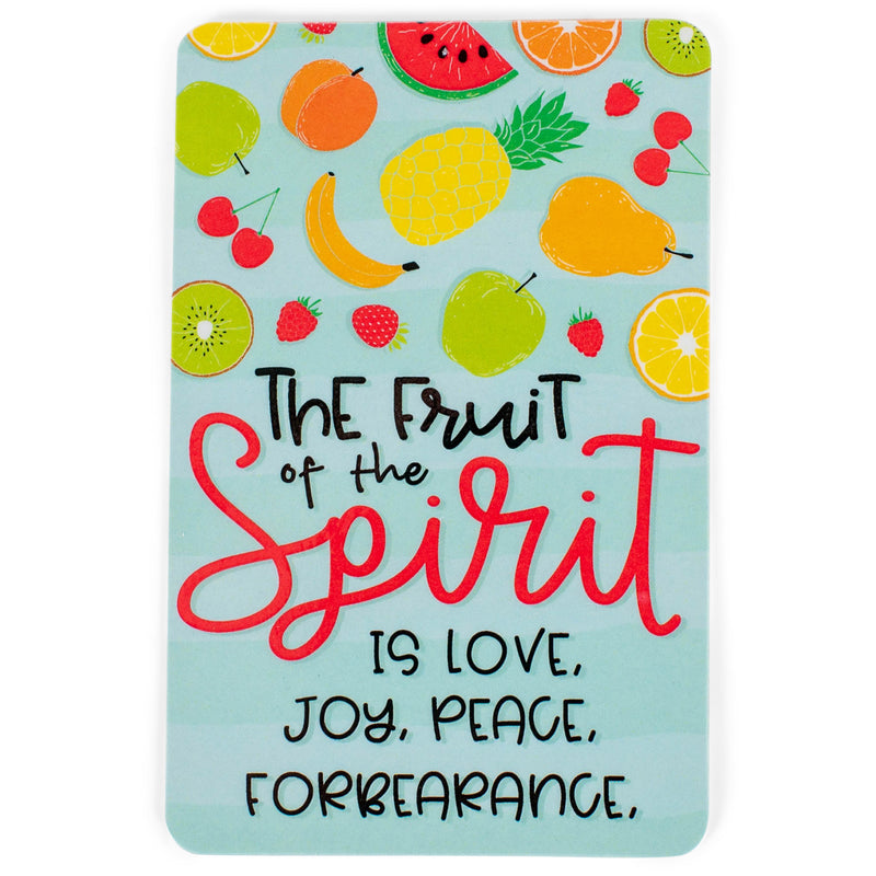 Fruit of the Spirit Love Joy Peace Colorful 4 x 2.5 Paper Keepsake Bookmark